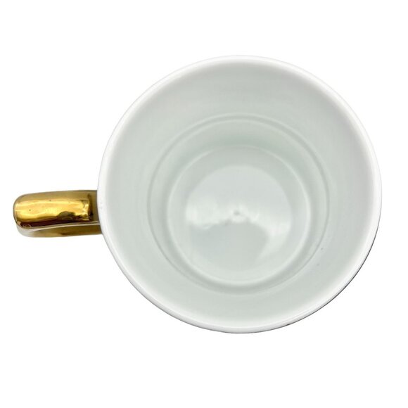 Rosanna Inc Dad Mug 6 oz White with Gold Trim Details Father's Day NIB - Picture 2 of 7